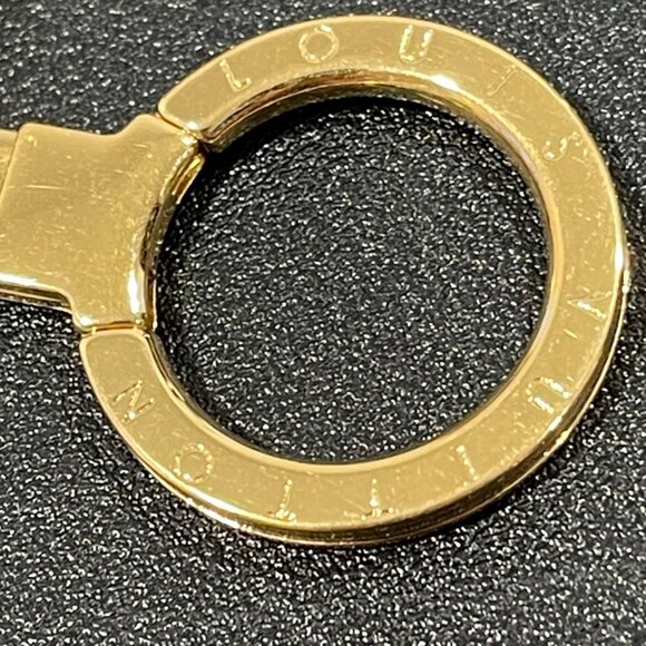 Louis Vuitton Brass Enamel Fleur De Monogram Bag Charm (104623) - Picture 5 of 5